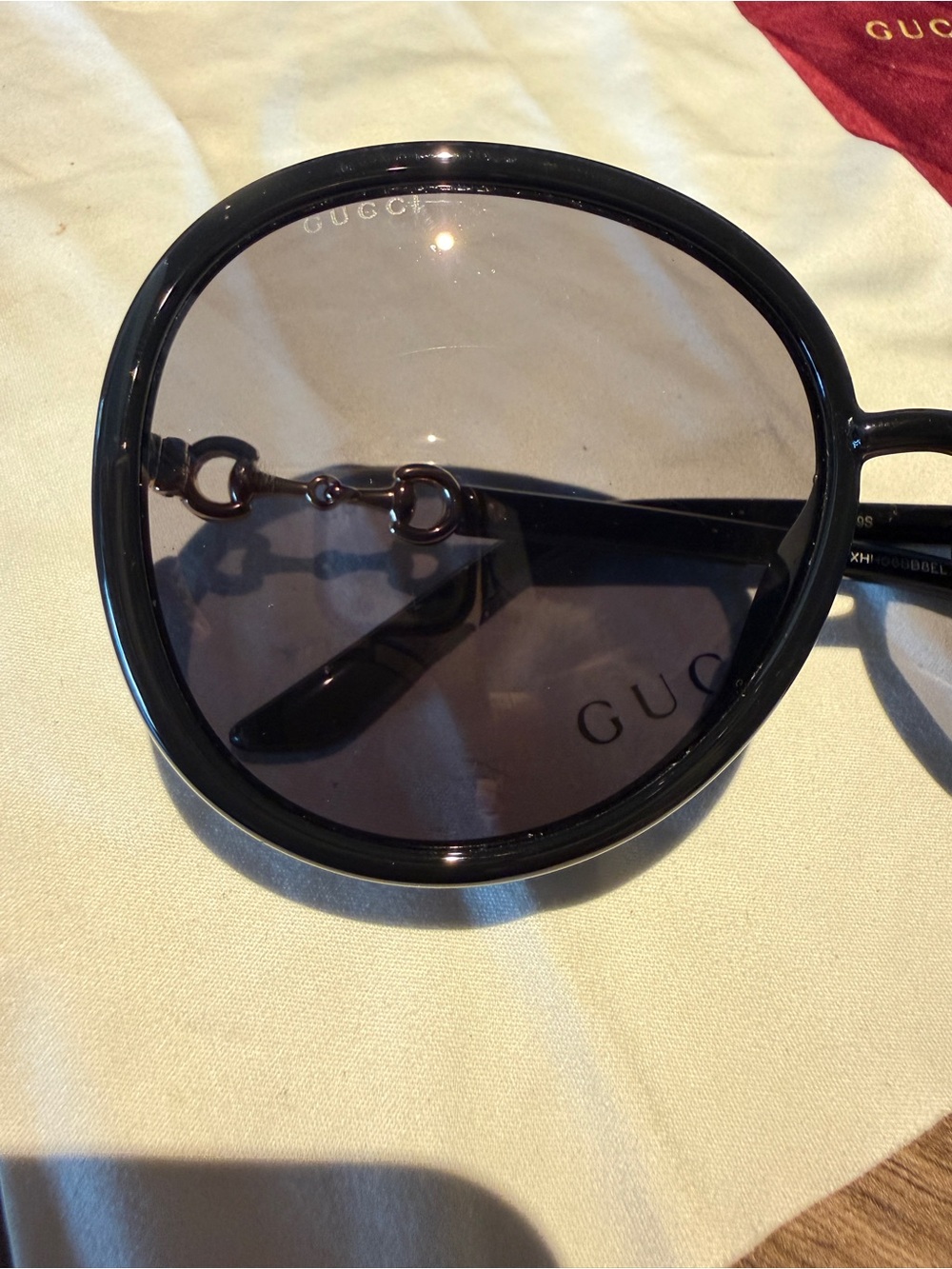 Gucci GG0889S 001 Horsebit Oversized Sunglasses Complete Set
